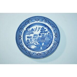 Churchill England Blue Willow 8 1/8" Salad Plate